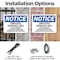 Signmission Employee Entrance Only No Deliveries See OSHA Notice Sign, Plastic, 14in W x 10in L, 2PK OS-2PACK-NS-P-1014-L-11945 - alternate 6